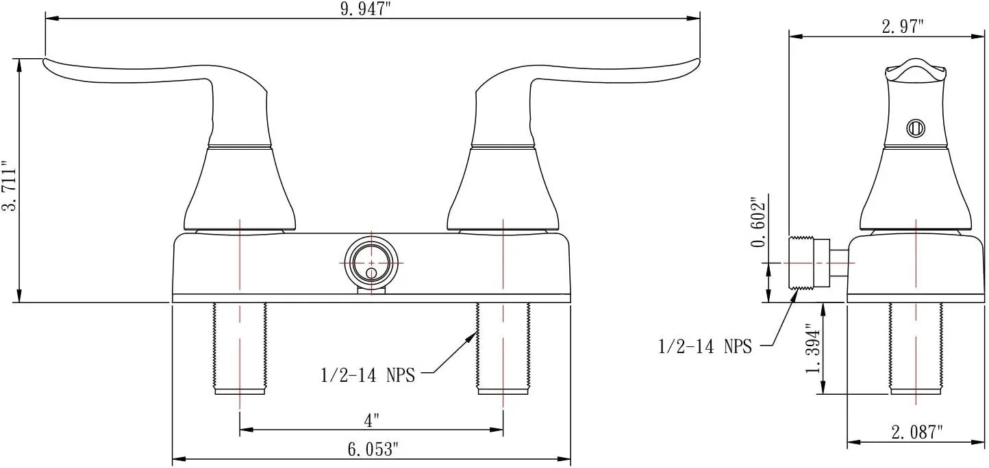 Elegant RV Shower Faucet - Bru